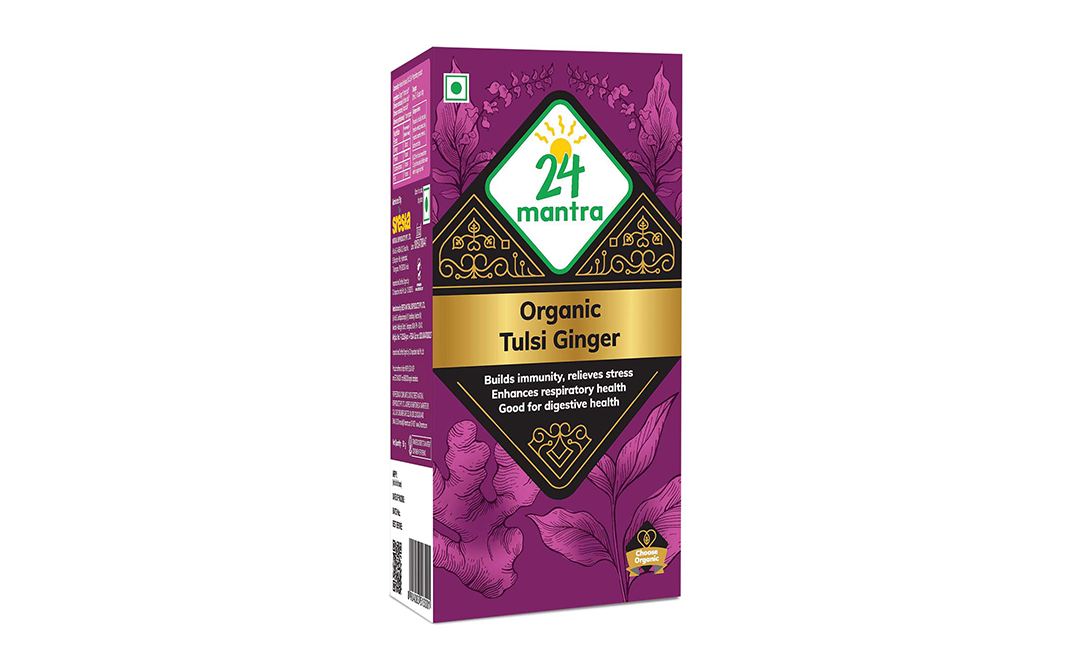 24 Mantra Organic Tulsi Ginger    Box  50 grams